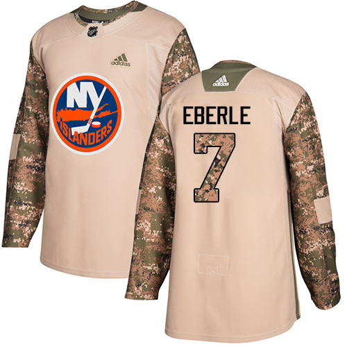 Adidas Islanders #7 Jordan Eberle Camo Authentic Veterans Day Stitched Youth NHL Jersey